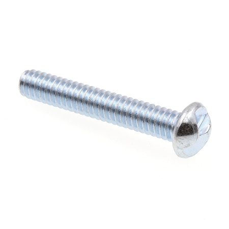 Machine Screw, One-Way Round Head 1/4in-20 X 1-1/2in Zinc Plated Steel 100PK